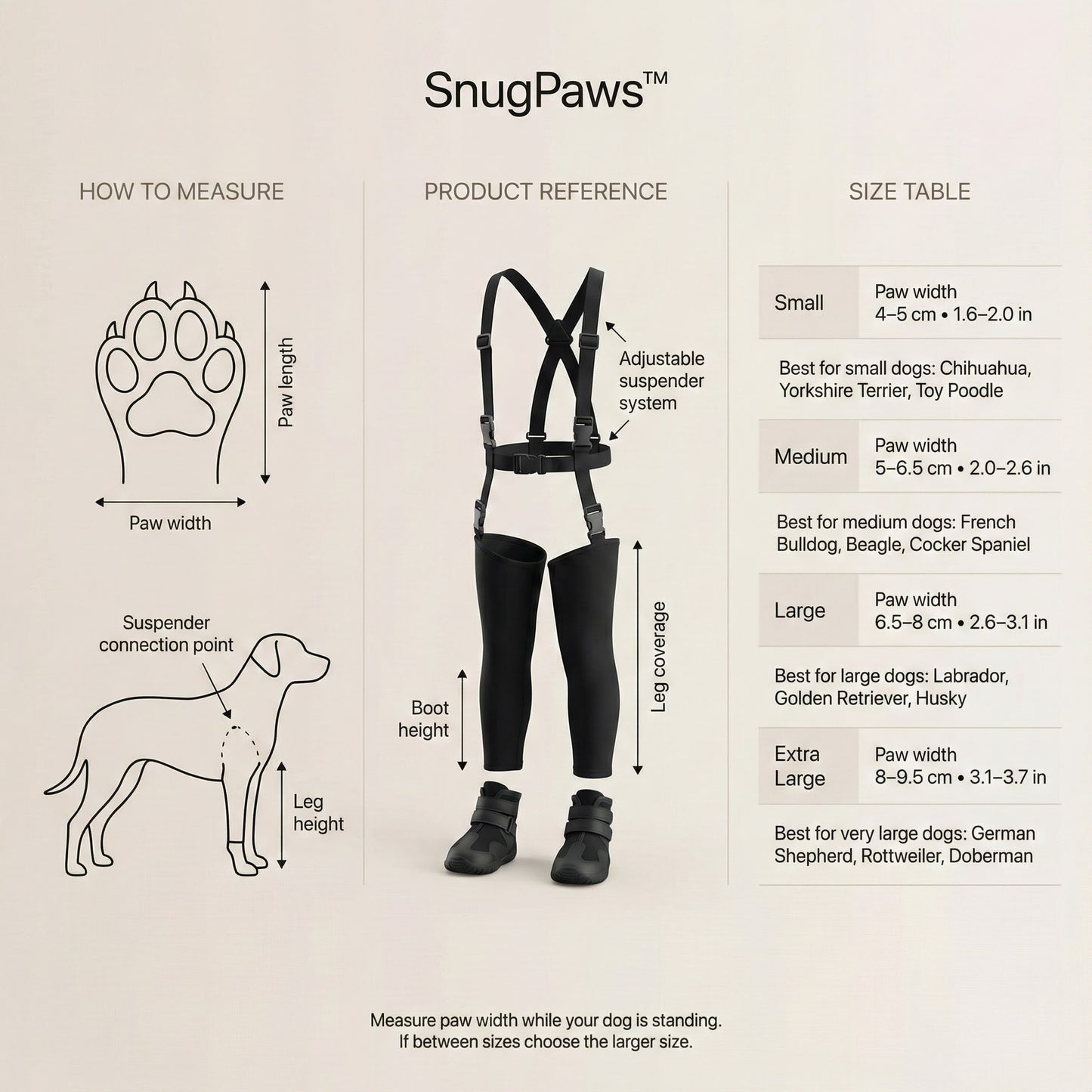 SnugPaws Premium - Because happy paws mean happy walks.